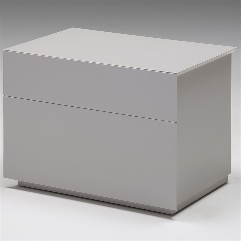 Mobital Vex 2 Drawer Nightstand in Matte Stone