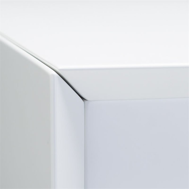 Mobital Vex 2 Drawer Nightstand in Matte White