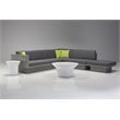 Mobital Sancho Faux Leather Patio Sectional in Gray