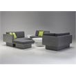 Mobital Sancho Faux Leather Patio Sectional in Gray