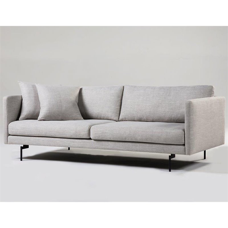 Mobital Tux Sofa In Light Gray And Black