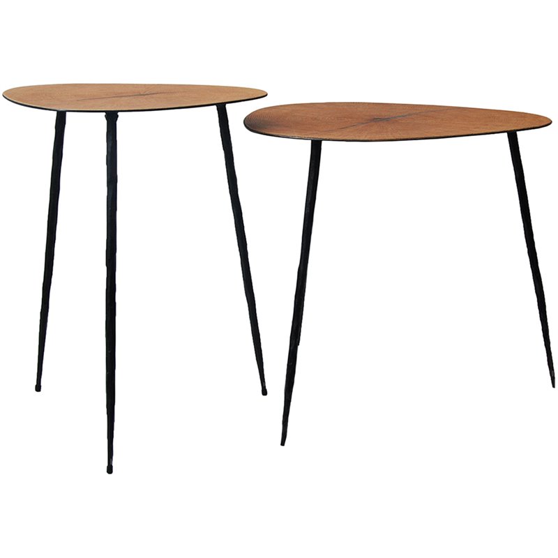 Mobital Oakley 16 End Table In Oak And, Round Table Oakley