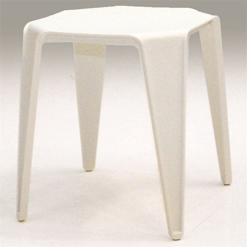 Mobital Yatta 16 Square Patio End Table In White Set Of 4 Wen Mobital Yatta 16 Square Patio End