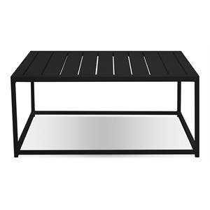 Mobital Tofino 16&quot Modern Metal and Aluminium Coffee Table in Black