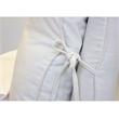 Mobital Plume Modern Linen Fabric Queen Bed with Two Pillows in Cream Linen