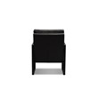 Mobital Mitchell Leather Arm Chair with Powder Coated Steel Frame in Black