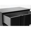 Mobital Carbon Modern Wood Left Side Facing Night Table in Matte Black