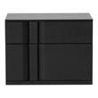 Mobital Carbon Modern Wood Left Side Facing Night Table in Matte Black