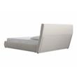 Mobital Lunar Modern Polyester Blend Fabric King Storage Bed in Gray Tweed