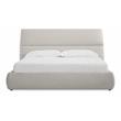 Mobital Lunar Modern Polyester Blend Fabric King Storage Bed in Gray Tweed