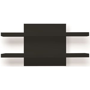 Mobital Cargo Wood Wall Unit with Bevel Mounting Hardware in Matte Black