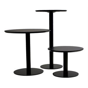 Mobital Half Pint 31.5&quot Round Modern Wood Dining Table in Black