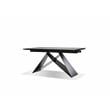 Mobital The W Modern Ceramic and Tempered Glass Top Dining Table in Black