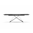 Mobital The W Modern Ceramic and Tempered Glass Top Dining Table in Black