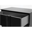 Mobital Carbon Modern Wood Right Side Facing Night Table in Matte Black