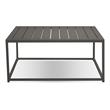 Mobital Tofino Modern Metal Coffee Table with Aluminium Frame in Gray