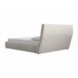 Mobital Lunar Modern Polyester Blend Fabric Queen Storage Bed in Gray Tweed