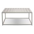 Mobital Tofino Modern Metal and Aluminium Coffee Table in White