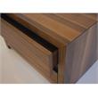 Mobital Blanche 3-drawer Modern Wood Night Table in Natural Walnut