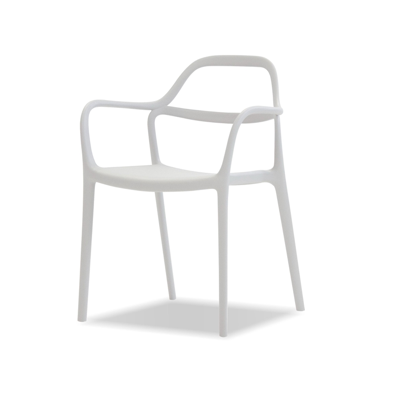 Mobital Chewie Arm Chair White Set Of 4