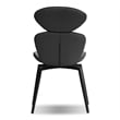 Mobital Antler Dining Chair Slate Grey Leatherette- Black  Legs Set Of 2