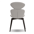 Mobital Antler Dining Chair Light Taupe Leatherette- Black  Legs Set Of 2