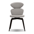 Mobital Antler Dining Chair Light Taupe Leatherette- Black  Legs Set Of 2