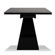 Mobital The W Dining Table Carrera Ceramic on Glass- Black  Frame