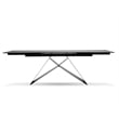 Mobital The W Dining Table Carrera Ceramic on Glass- Black  Frame