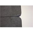 Mobital Prism Ext. Dining Table Grey Ceramic on Glass- Black  Legs