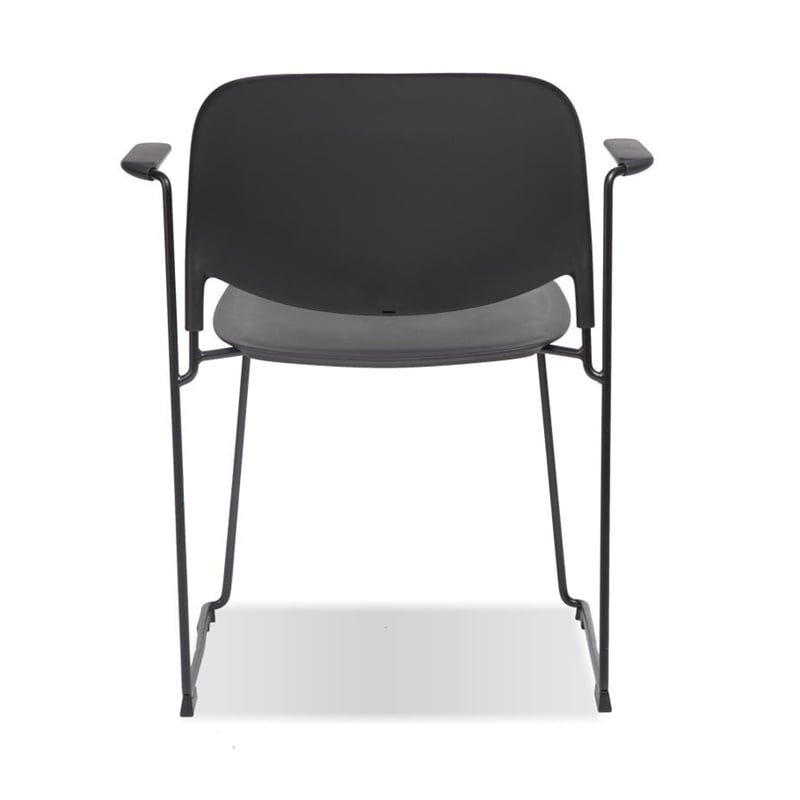 Mobital Pringle Stackable Arm Chair Black- Black  Legs Set Of 4