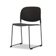Mobital Pringle Stackable Dining Chair Black- Black  Legs Set Of 4