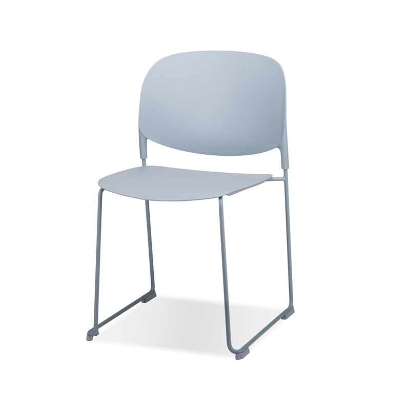 Mobital Pringle Stackable Dining Chair Light Blue- Light Blue Legs Set Of 4