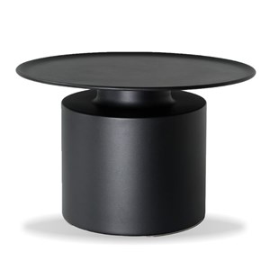 Mobital Rook Modern Aluminum Coffee Table Powder Coated in Matte Black