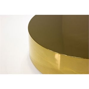 Mobital Sphere Modern Stainless Steel Coffee Table Polished in Gold