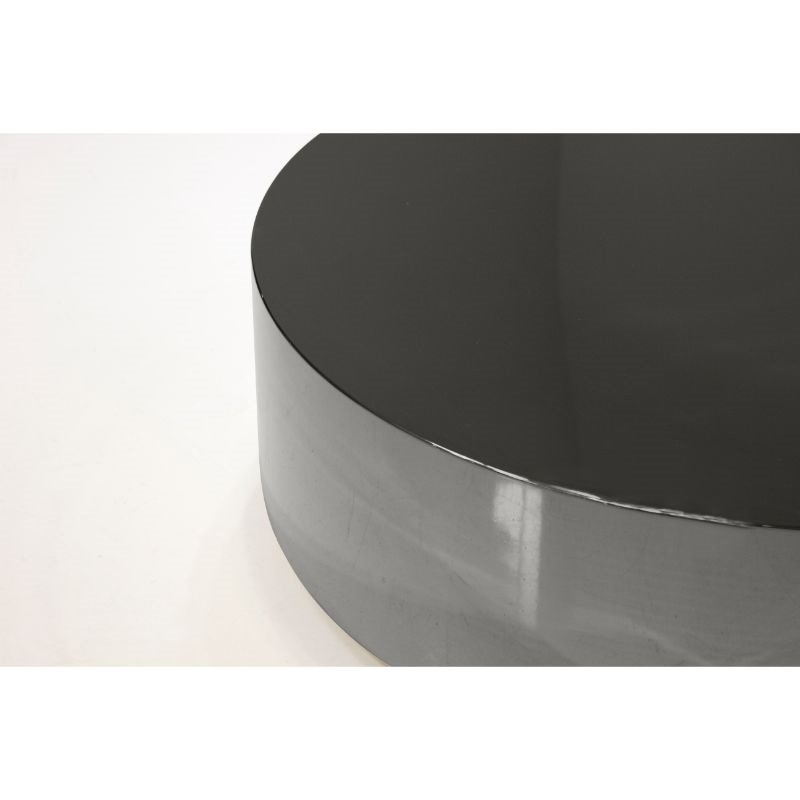 Mobital Sphere Modern Stainless Steel Coffee Table Polished in Black