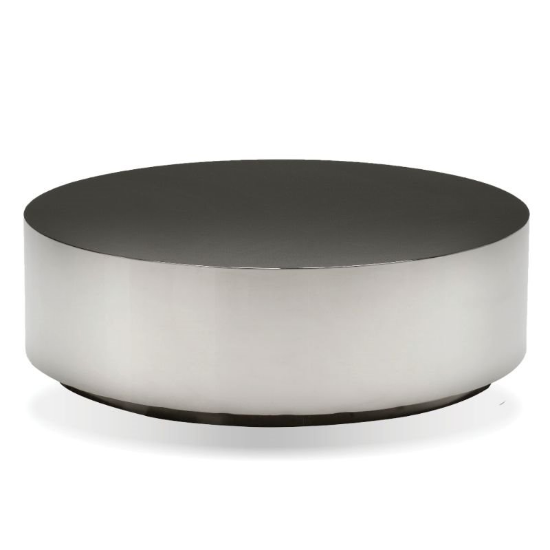 Mobital Sphere Modern Stainless Steel Coffee Table Polished in Black