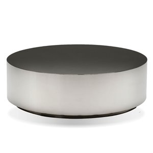 Mobital Sphere Modern Stainless Steel Coffee Table Polished in Black