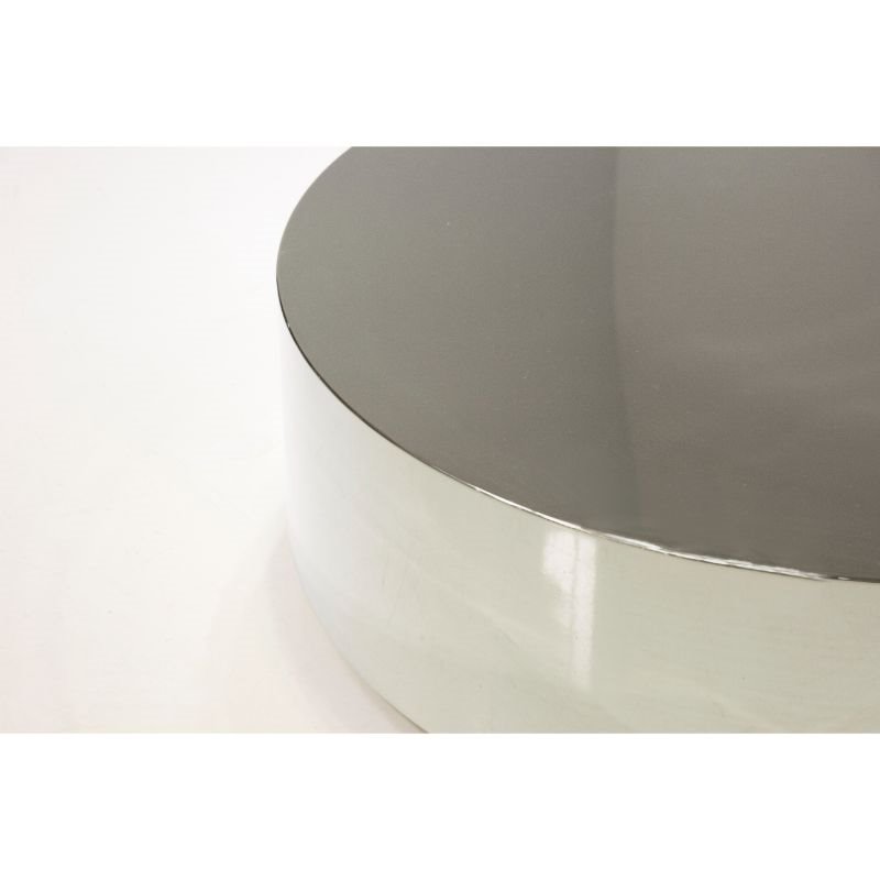 Mobital Sphere Modern Stainless Steel Coffee Table Polished in Silver