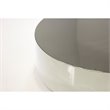 Mobital Sphere Modern Stainless Steel Coffee Table Polished in Silver