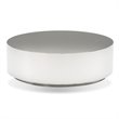 Mobital Sphere Modern Stainless Steel Coffee Table Polished in Silver