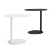Mobital Perch Modern Powder Coated Steel Top and Frame End Table in Matte White
