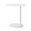 Mobital Perch Modern Powder Coated Steel Top and Frame End Table in Matte White