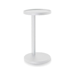 Mobital Rookie Modern Aluminum End Table Powder Coated in Matte White