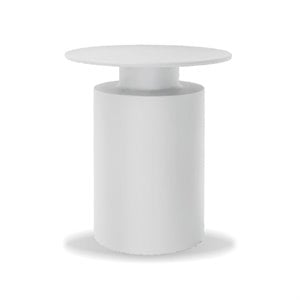 Mobital Rook Modern Aluminum End Table Powder Coated in Matte White