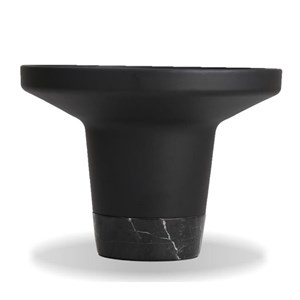 Mobital Spacer Modern Aluminum Top End Table Powder Coated in Matte Black