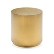 Mobital Sphere Modern Stainless Steel End Table in Polished Gold Finish