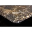 Mobital Navajo Modern Dark Emperador Marble Sofa Table with Black Base