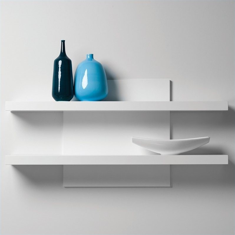 Mobital Cargo Wall Shelf in High Gloss White Cymax Business