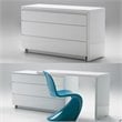 Mobital Savvy 3 Drawer Extension Dresser in White
